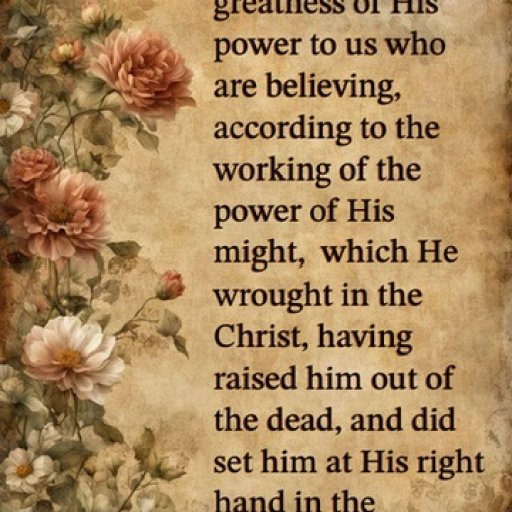 The exceeding greatness of His power...